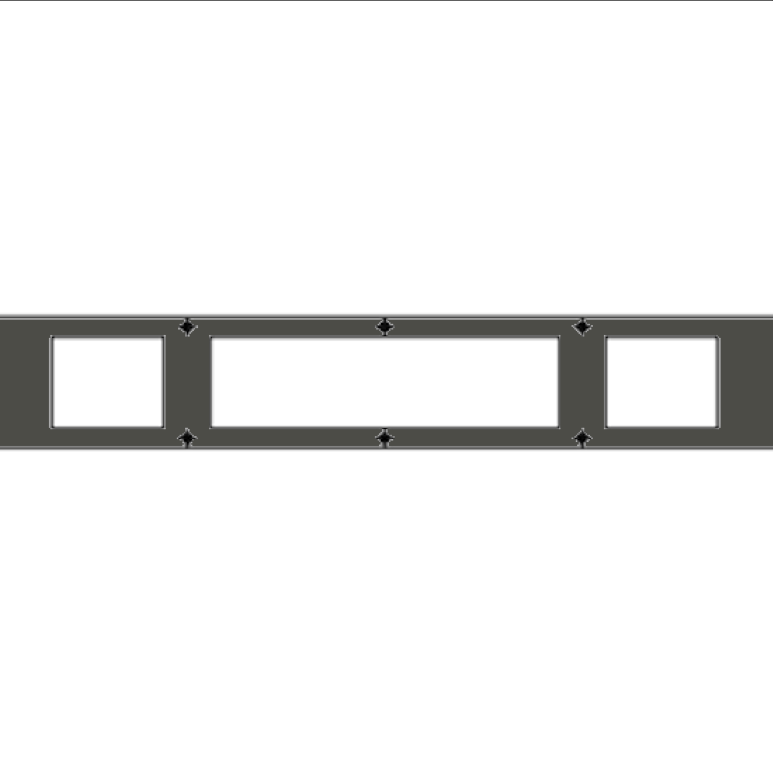 AFDEKPLAAT ONDERKANT 2,5 MM x 2900 MUD
