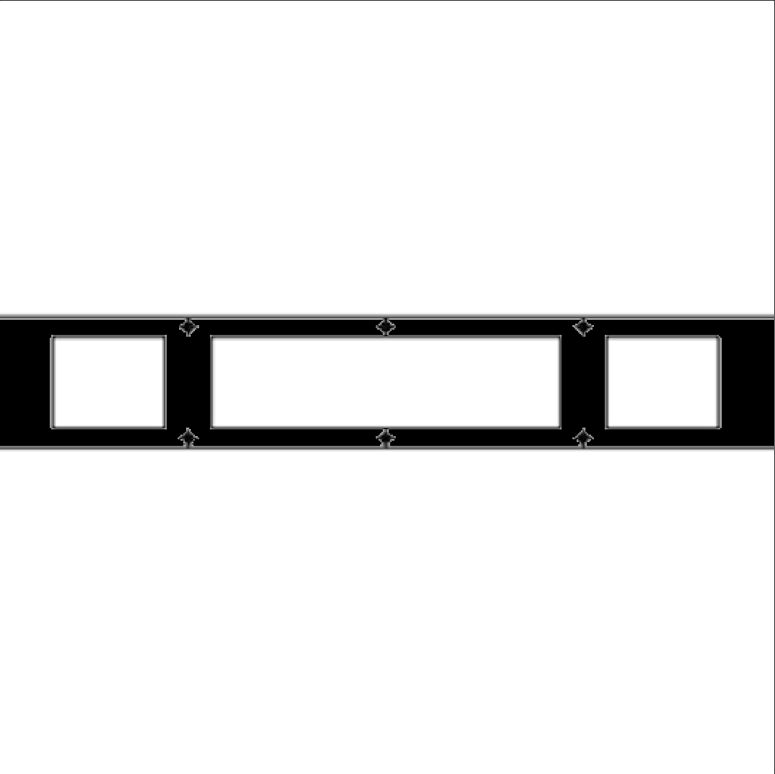 AFDEKPLAAT ONDERKANT 2,5 MM x 2300 MIDNIGHT