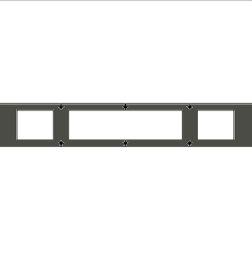 [210.02.032] AFDEKPLAAT ONDERKANT 2,5 MM x 2900 MUD