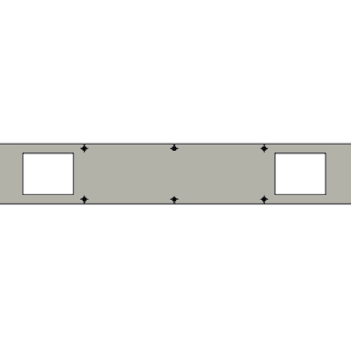 [210.02.081] SUMMER - COVER PLATE BOTTOM 2.5 MM x 2900 SILK
